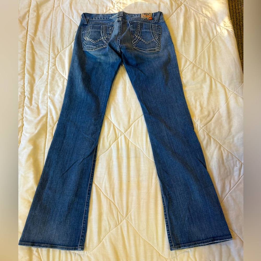 COPY - Lucky brand Dungarees Meggie Elwood slimming boot cut jeans